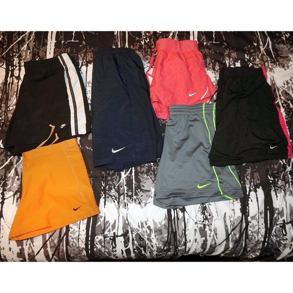 Nike Pants - Nike Shorts Small Orange Pink Black Blue Lot of 6